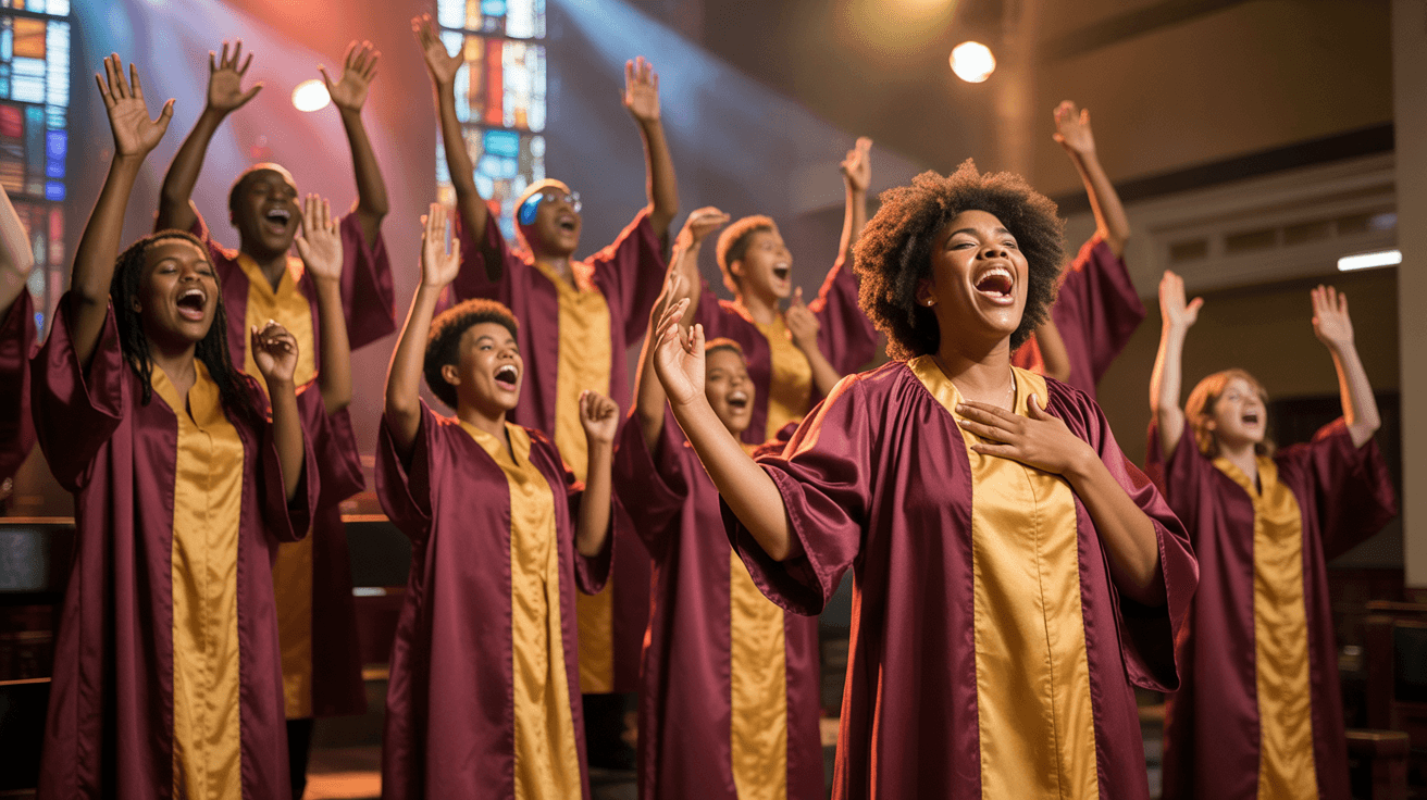Chœur gospel vibrant